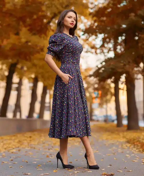 wedding guest dresses flowering a line